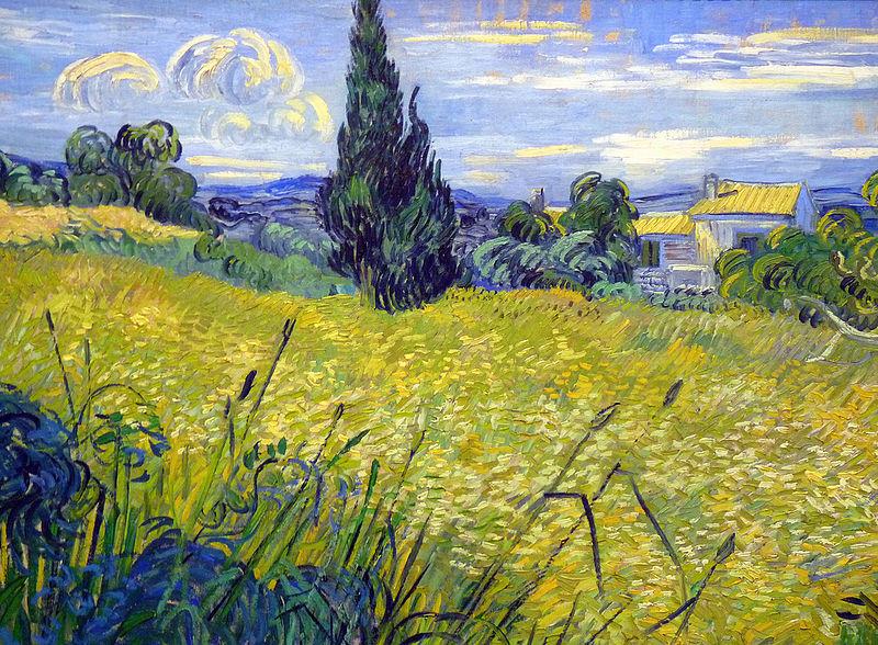 Vincent Van Gogh Landscape with Green Corn oil painting image